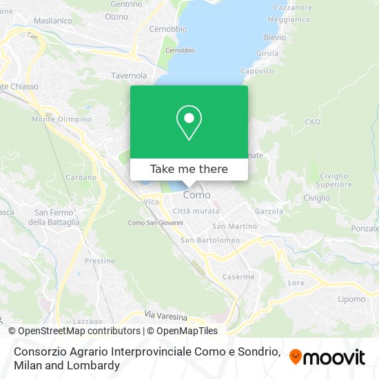 Consorzio Agrario Interprovinciale Como e Sondrio map