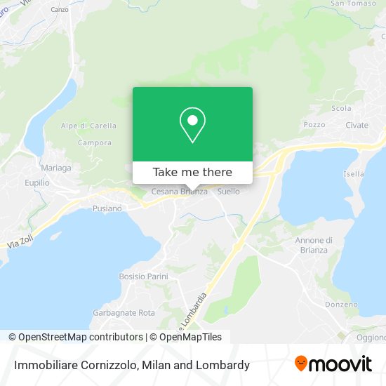 Immobiliare Cornizzolo map