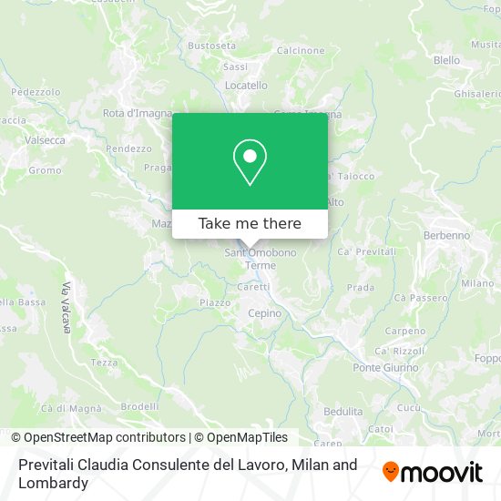 Previtali Claudia Consulente del Lavoro map