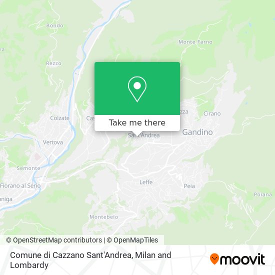 Comune di Cazzano Sant'Andrea map