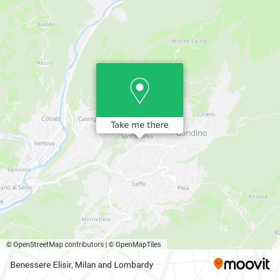 Benessere Elisir map