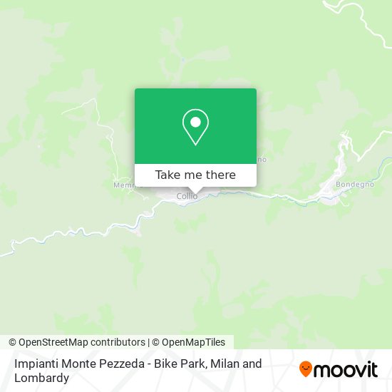 Impianti Monte Pezzeda - Bike Park map