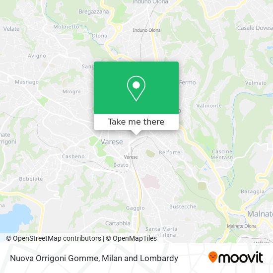 Nuova Orrigoni Gomme map