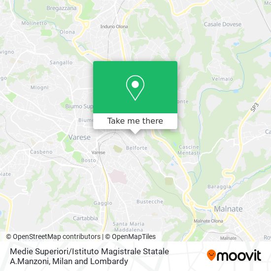 Medie Superiori / Istituto Magistrale Statale A.Manzoni map