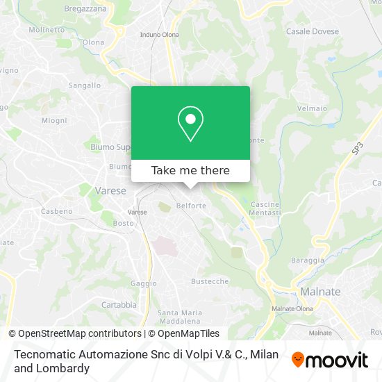 Tecnomatic Automazione Snc di Volpi V.& C. map