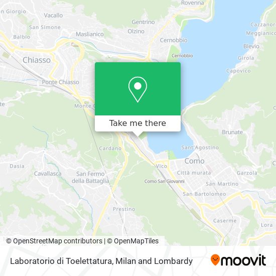 Laboratorio di Toelettatura map
