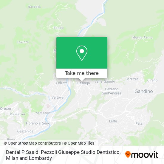 Dental P Sas di Pezzoli Giuseppe Studio Dentistico map