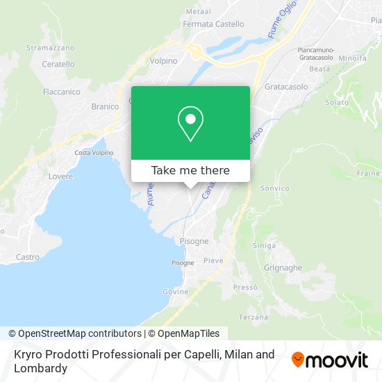 Kryro Prodotti Professionali per Capelli map