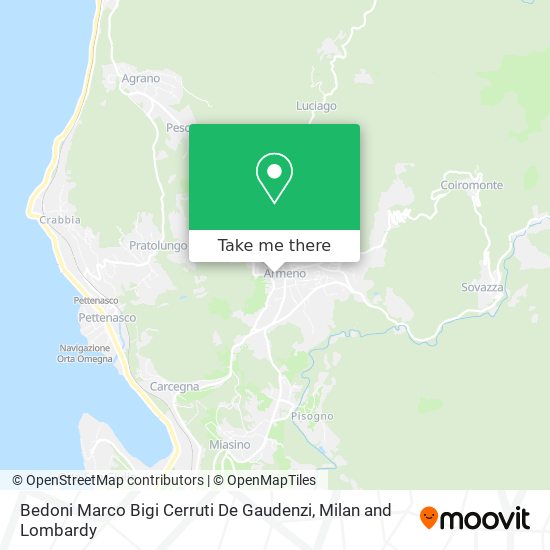 Bedoni Marco Bigi Cerruti De Gaudenzi map