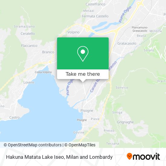 Hakuna Matata Lake Iseo map