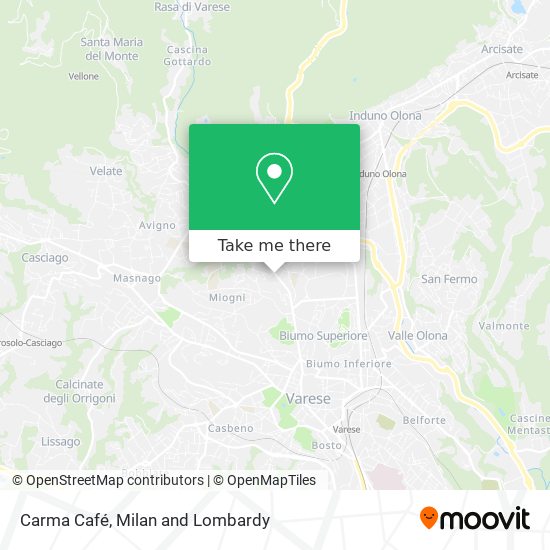 Carma Café map
