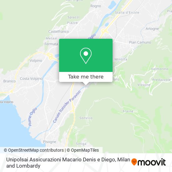 Unipolsai Assicurazioni Macario Denis e Diego map
