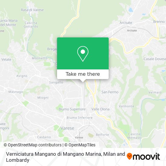 Verniciatura Mangano di Mangano Marina map