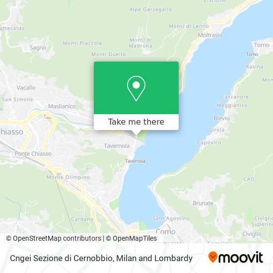 Cngei Sezione di Cernobbio map