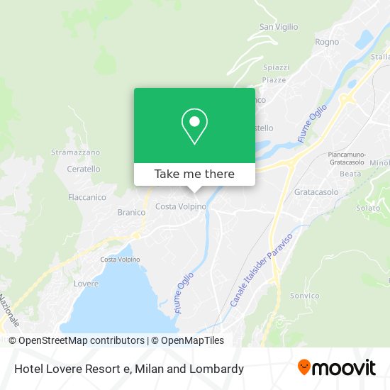 Hotel Lovere Resort e map