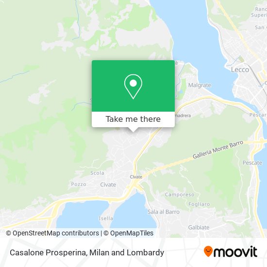 Casalone Prosperina map