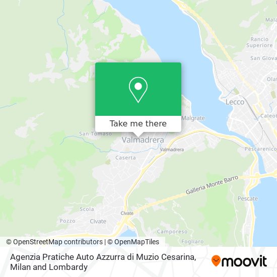 Agenzia Pratiche Auto Azzurra di Muzio Cesarina map
