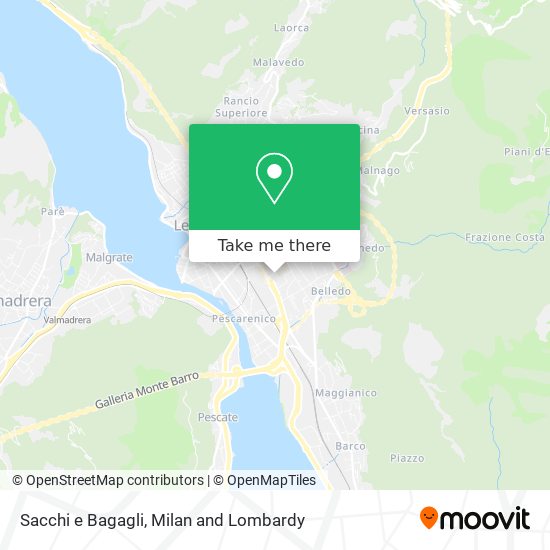 Sacchi e Bagagli map