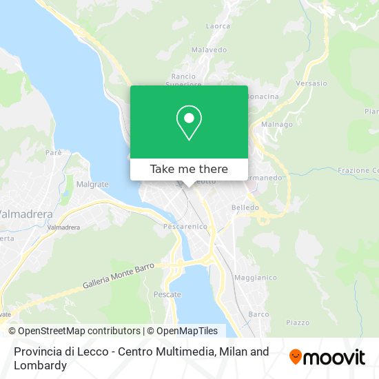Provincia di Lecco - Centro Multimedia map