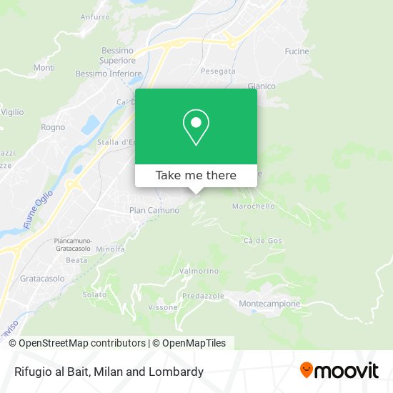 Rifugio al Bait map