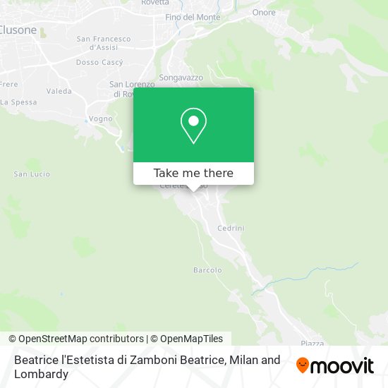 Beatrice l'Estetista di Zamboni Beatrice map