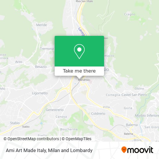 Ami Art Made Italy map