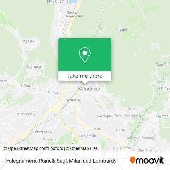 Falegnameria Rainelli Sagl map