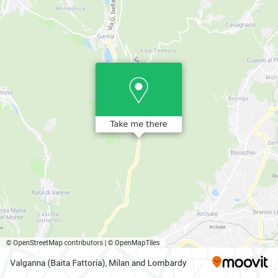 Valganna (Baita Fattoria) map