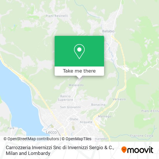 Carrozzeria Invernizzi Snc di Invernizzi Sergio & C. map