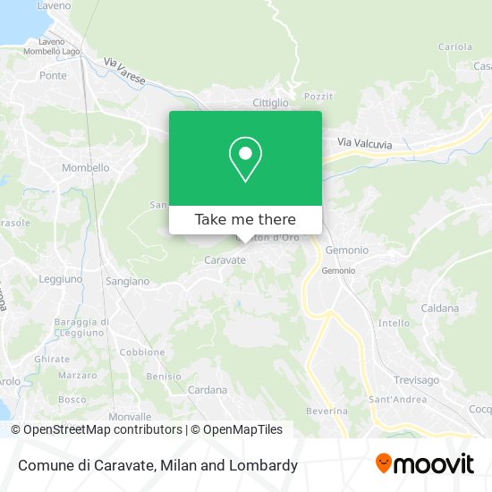 Comune di Caravate map