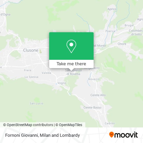 Fornoni Giovanni map