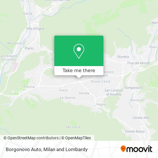 Borgonovo Auto map