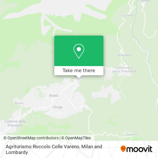 Agriturismo Roccolo Colle Vareno map