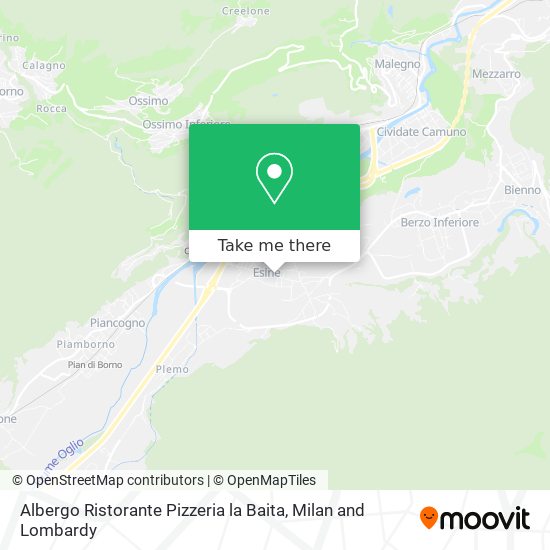 Albergo Ristorante Pizzeria la Baita map