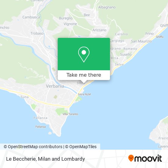 Le Beccherie map