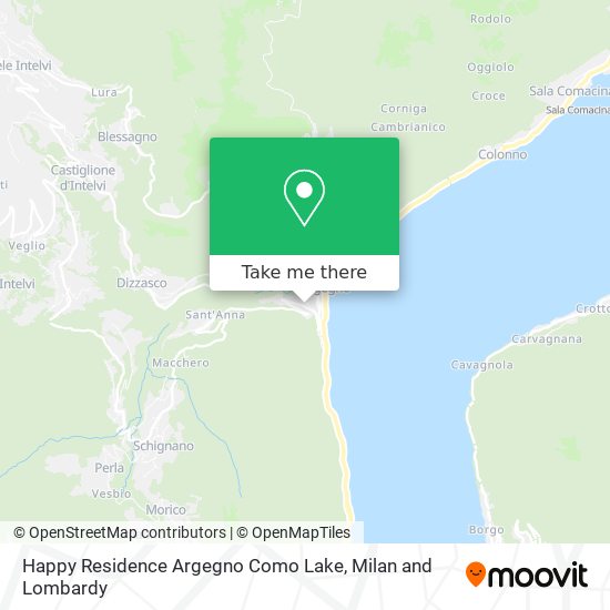 Happy Residence Argegno Como Lake map