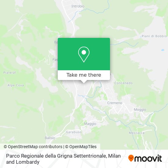 Parco Regionale della Grigna Settentrionale map