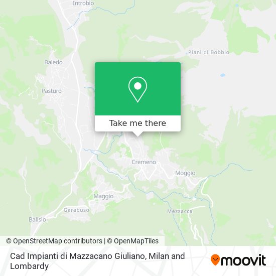 Cad Impianti di Mazzacano Giuliano map