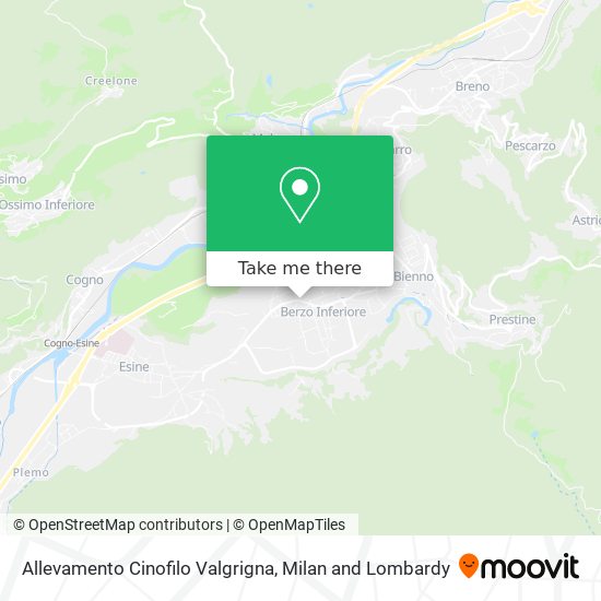 Allevamento Cinofilo Valgrigna map