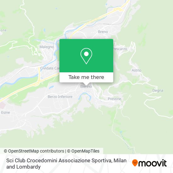 Sci Club Crocedomini Associazione Sportiva map