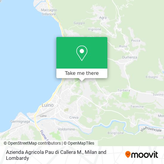 Azienda Agricola Pau di Callera M. map