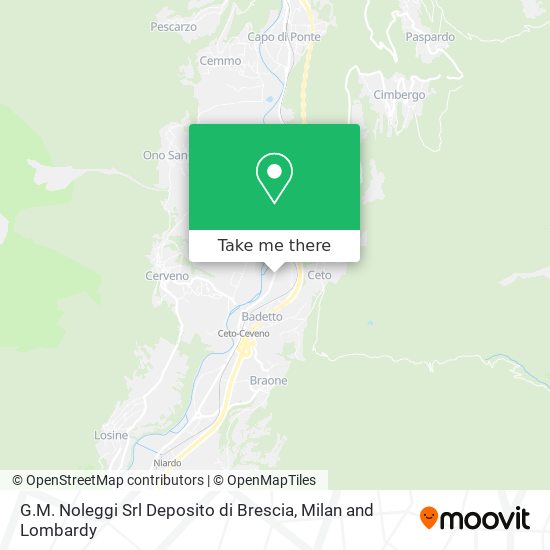 G.M. Noleggi Srl Deposito di Brescia map