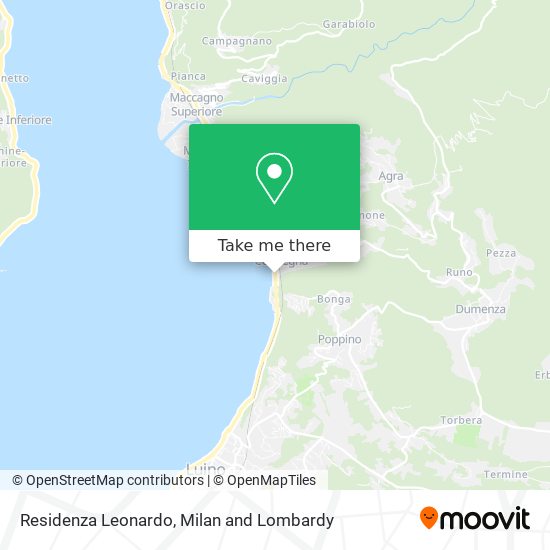 Residenza Leonardo map