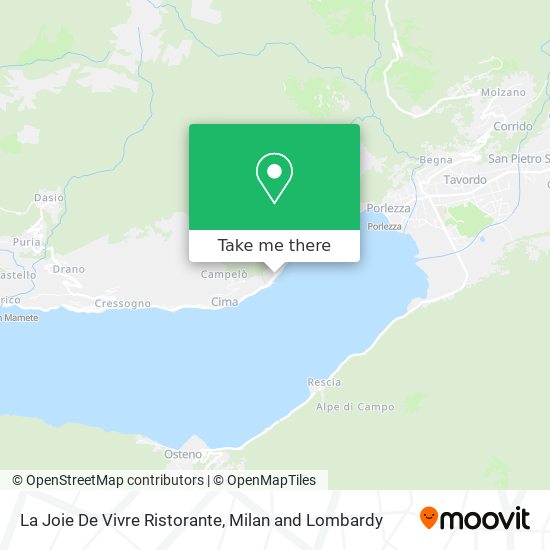 La Joie De Vivre Ristorante map