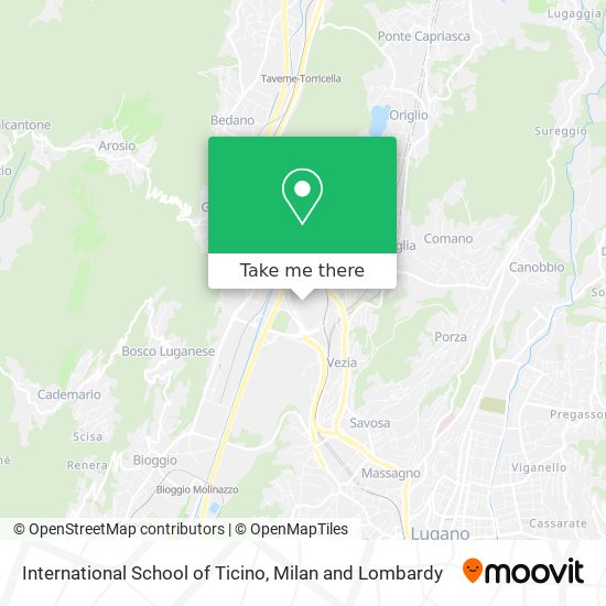 International School of Ticino map