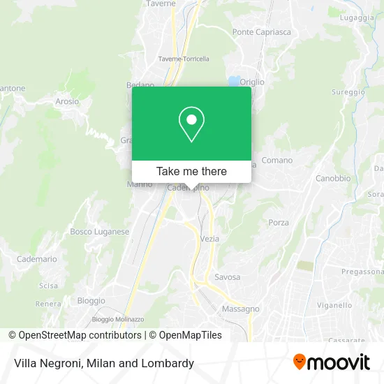 Villa Negroni map