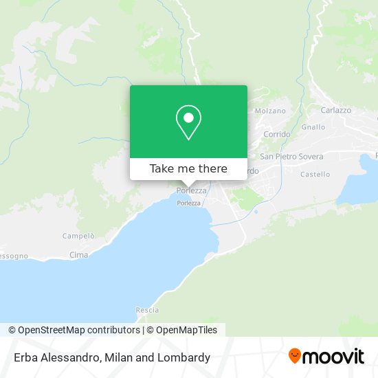 Erba Alessandro map