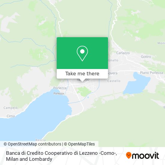 Banca di Credito Cooperativo di Lezzeno -Como- map