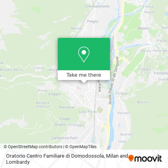 Oratorio Centro Familiare di Domodossola map