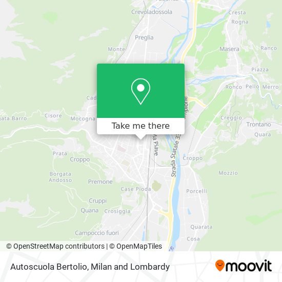 Autoscuola Bertolio map